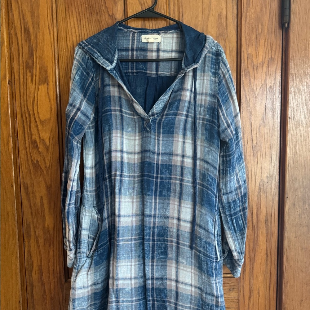 Cloth & Stone Blue and White Tunic
